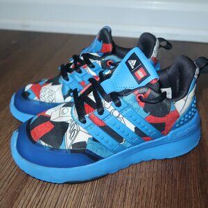 Boys Adidas Racer TR X Lego Athletic Sneaker Shoes Blue Red Black White size 13K